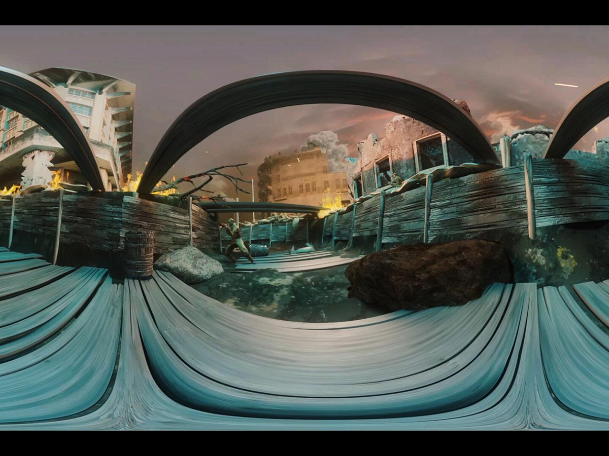 三维动画——360度全景三维平津战役模拟动画